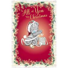 All Of You This Christmas Me to You Bear Christmas Card Image Preview